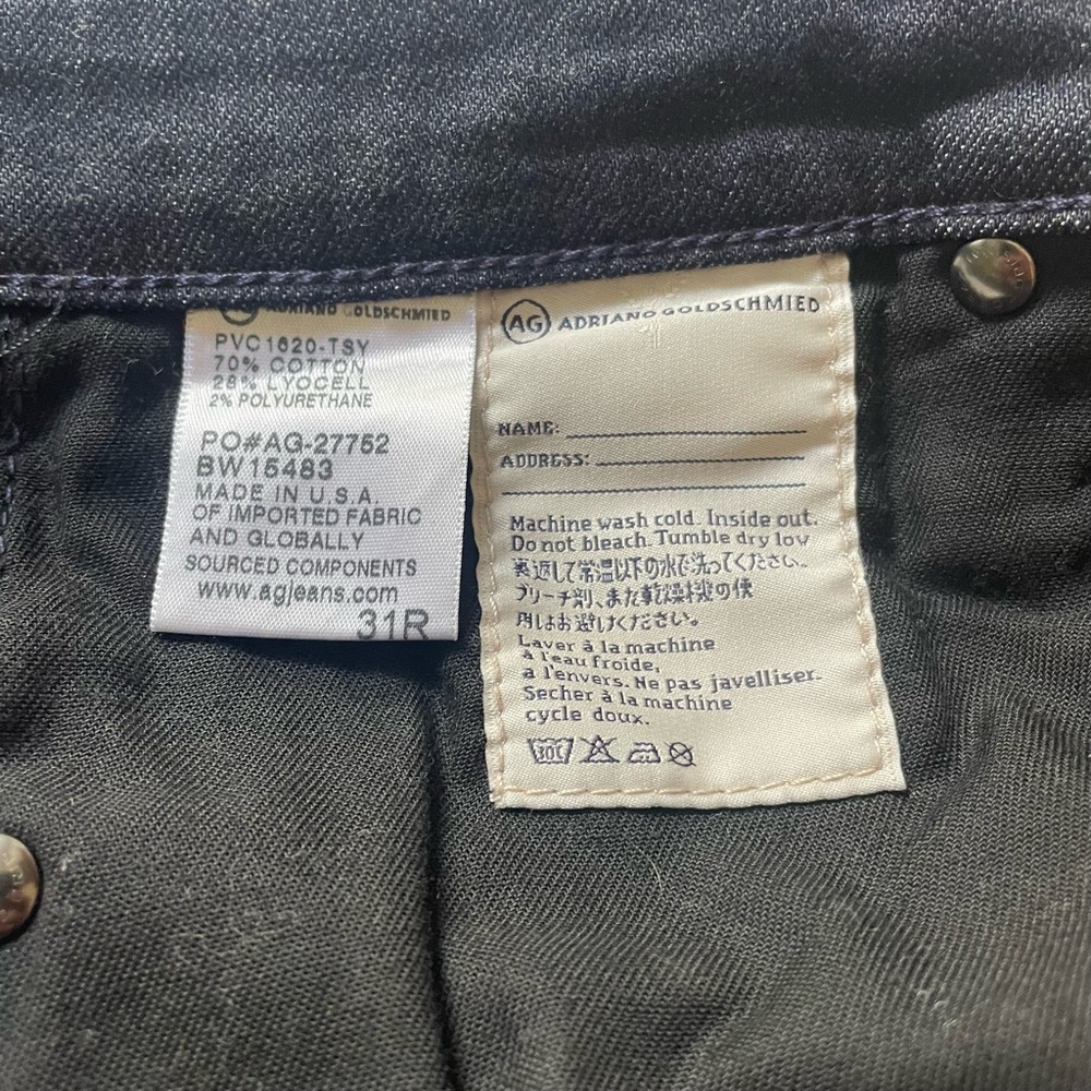 AG Adriano Goldschmied Janis High Rise Flare Jeans Size 31R - Picture 8 of 9